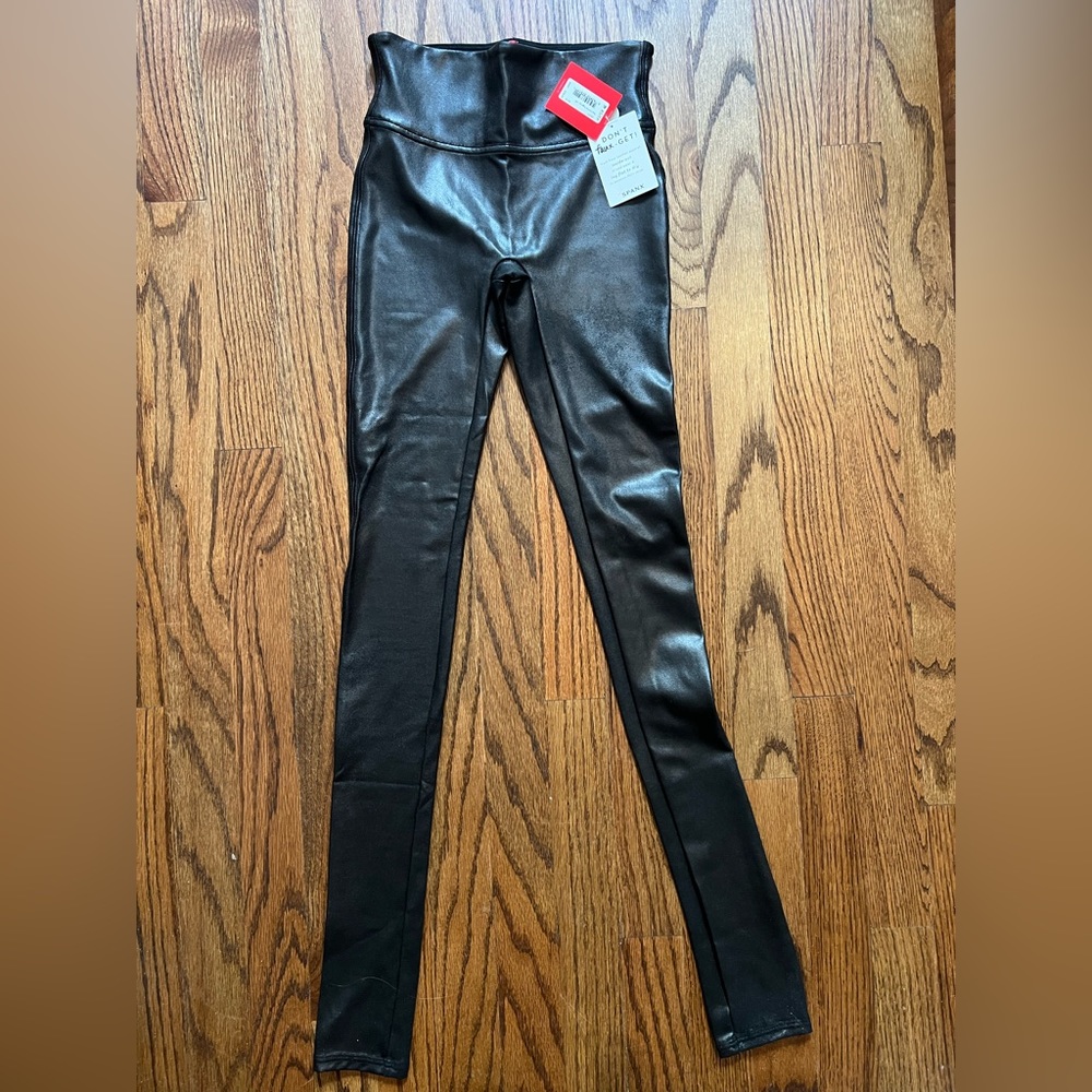 spanx leather leggings